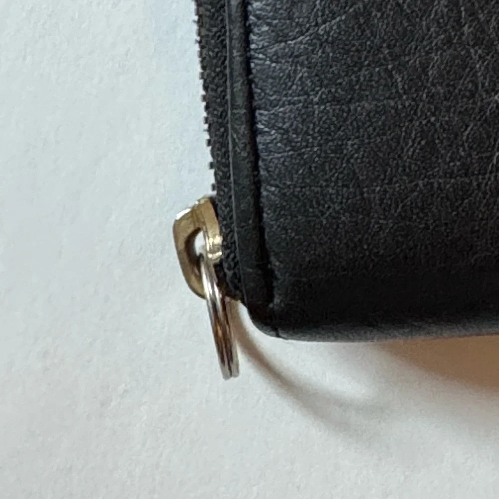 Aimee Kesterberg zip-around leather wallet, 4 x 4.5